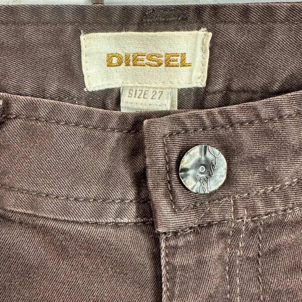 Diesel Brown Low Rise Pants - Picture 3 of 7